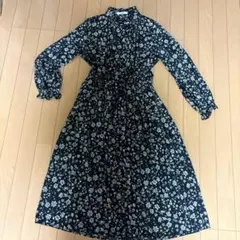 Samansa Mos2 フラワープリント ワンピース