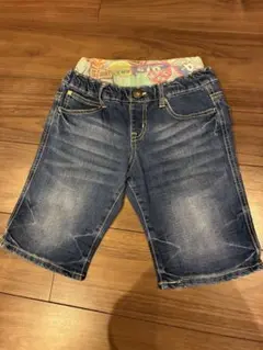 BREEZE サイズ140デニムパンツ ダークブルー ハーフパンツ