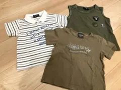 COMME CA ISM【キッズ Tシャツ タンクトップ90サイズ　3枚セット】のサムネイル