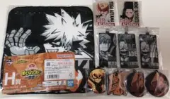 僕のヒーローアカデミア一番くじ、アクスタ、ラバーチャーム、タオルなど10点セット
