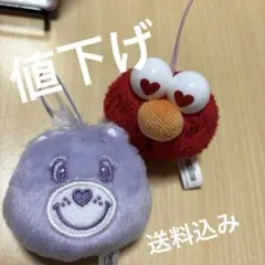 SALE‼️フェイスマスコット　ケアベア&エルモ