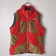 ノースフェイス　ファーフリース　ナイロン　切り替え　リバーシブル　ベスト