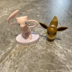 【美品】ポケモン　ミュウ　イーブイ　モンコレ　フィギュア　2点セット　※箱無しのサムネイル