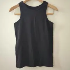 【新品】オペークドットクリップ リブタンクトップ 黒のサムネイル