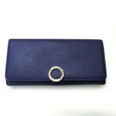 BVLGARI ネイビー レザー 長財布のサムネイル