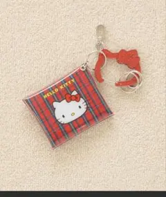 【HELLO KITTY】カラビナ付きポーチ　233324