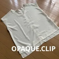 更にお値下げOPAQUE.CLIP 美品Vネックサラサラ☆エアリーブラウス