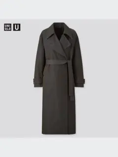 uniqlo u トレンチコート　ブラック