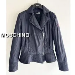 Moschino ドット柄 ライダースジャケット Moschino ドット柄 ライダースジャケット モスキーノ「バイカー
