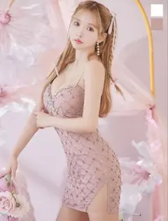 【完売品】Jewels ビジュースパンコールキャミソールドレス Sサイズ