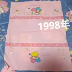 キキララ　生地　レトロ キキララ まくらのモリシタ 布地 生地 はぎれ レトロ サンリオ