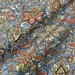 little wingさま♡ ✨秋に向けて〜✨　コットンツイル　アラベスク　水色