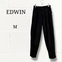 EDWIN エドウィン ブラックデニム テーパードパンツ ハイウエスト 27 M