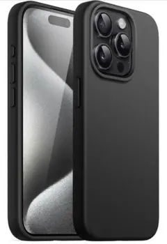 JETech iPhone 15 Pro Max ケース シリコン ブラック