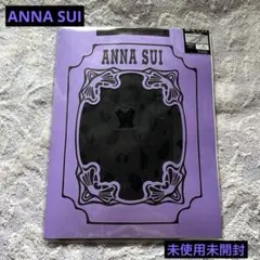 ANNA SUI レオパード柄タイツ ブラック M-L アナスイ 黒のサムネイル