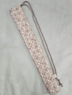 배턴 케이스 핸드메이드 드로우 스트링 백 모양: 칙칙한 핑크 체리 68cm