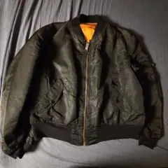 90s USA製 ALPHA INDUSTRIES MA-1 L フェード