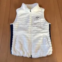 Callaway レディース ボアベスト M ホワイト