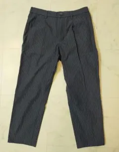 UNIQLO ドレープジョガーパンツ S ネイビー ストライプ
