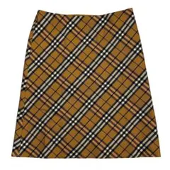 【正規品】バーバリーブルーレーベル チェック柄 フレア タイトスカート 38M