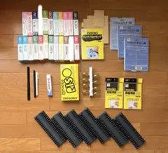 プリントゴッコ備品／ランプ8個・ハイメッシュ14枚・インク・カードラックなどのサムネイル