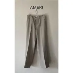 AMERI アメリ　ベージュ　スラックス　センタープレスパンツ　※美品のサムネイル