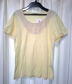 値下げ【新品未使用】earth music&ecology レースネックTシャツ