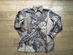 インドネシア　BESTARI　バティック　長袖　シャツ