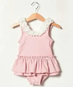 プティマイン☆お花モチーフワンピース水着 90