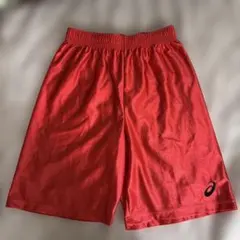 asics アシックス ハーフパンツ レッドのサムネイル