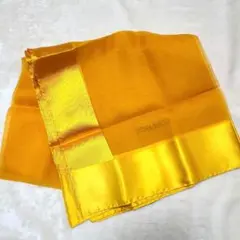 美品　ニナリッチ　NINA RICCI イエローゴールド　シアーストール　超大判