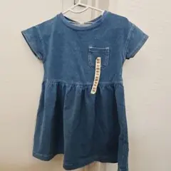 無印良品　デニムワンピース　80-90cm