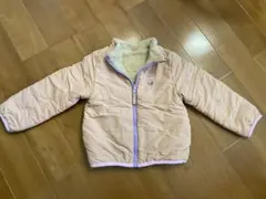 shoo-la-rue 100 リバーシブル　中綿コート ピンク クリーム