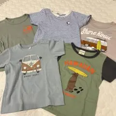 半袖Tシャツ　95cm.100cm 5枚セット　保育園着　男の子服　バースデイのサムネイル