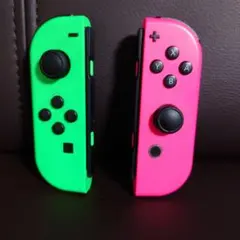 任天堂 Joy-Conコントローラー グリーンとピンク