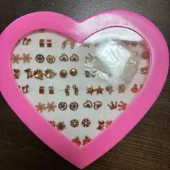 ピアスセット ハート型ボックス入り　36組