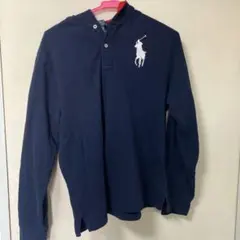 Polo Ralph Lauren ネイビー フード付きポロシャツ XL