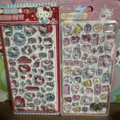 新品　海外限定　ボンボンドロップシール　キティ　2枚セット