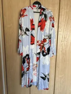 安室奈美恵 H&M 花柄ロングカーディガン M