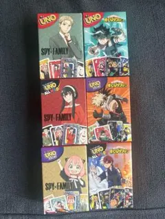 SPY×FAMILY 僕のヒーローアカデミア UNO 6パックセット