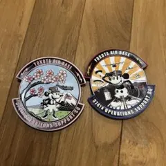 横田基地　米軍　ワッペン　パッチ ミッキー　 スプリングフェスタ2026 ٩( ᐛ )و様 リクエスト 2点 まとめ商品 - メルカリ