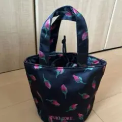YUKI TORII 巾着型ミニトートバッグ バラ柄のサムネイル
