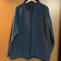 【オールドユニクロ】フルジップ フリースジャケット ブルーグレー XL