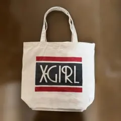 X-girl トートバッグ キャンバス地
