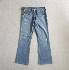 【美品】TRUE RELIGION ブーツカットデニム フレアパンツ　３２インチのサムネイル