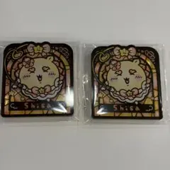 2個セット シーサー ステンドグラス風アクリルバッジ まじかるちいかわ