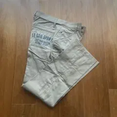 ルコック ベージュ ゴルフウェア　メンズパンツ