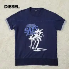 DIESEL ディーゼル 半袖Tシャツ ネイビー サイズ16 ユニセックスのサムネイル