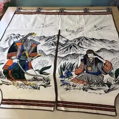即日発送　伝統的な和風のれん 山岳風景　北海道アイヌ　新品未使用