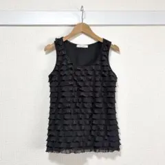 Doux archives ティアードフリルノースリーブ シフォン タンクトップのサムネイル